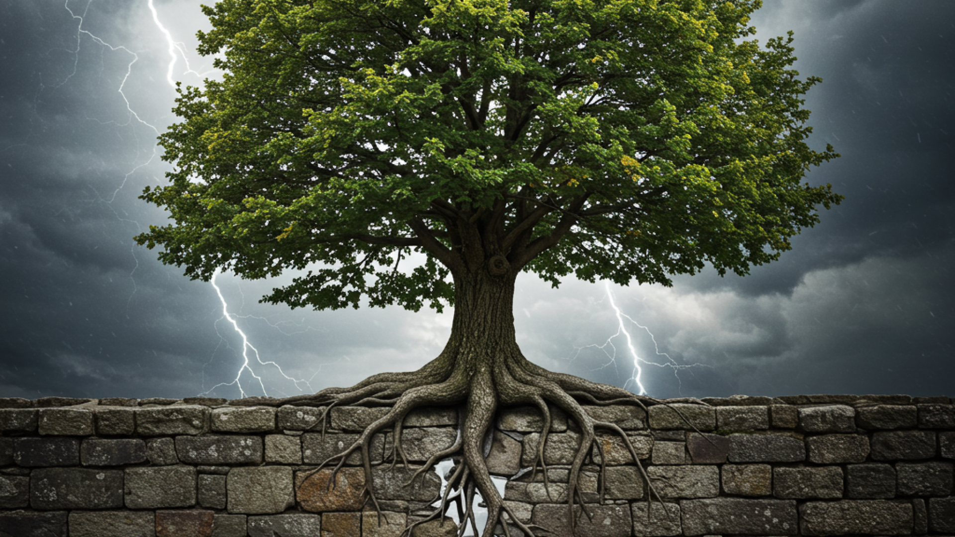 ResilientTreeonWallwithStormBehindit